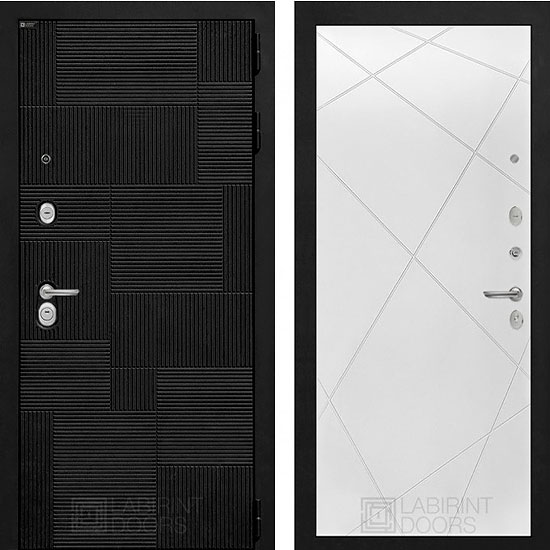 Входная дверь Лабиринт Pazl 24 Белый софт