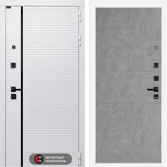 Входная дверь Лабиринт Royal 21 Бетон светлый