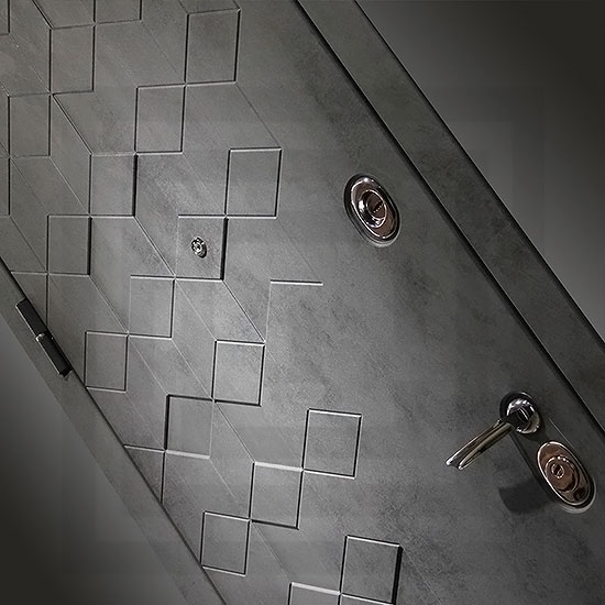 Входная дверь Лабиринт Бетон 10 Дуб Филадельфия