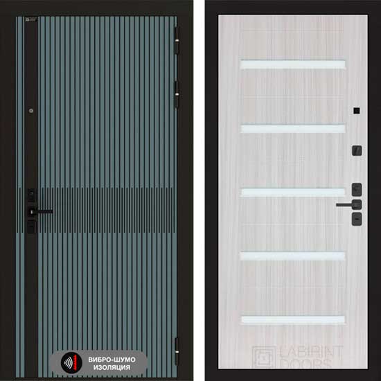 Входная дверь Лабиринт ISSIDA 01 Сандал белый