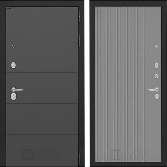Входная дверь Лабиринт Арт 29 Хомс Грей софт