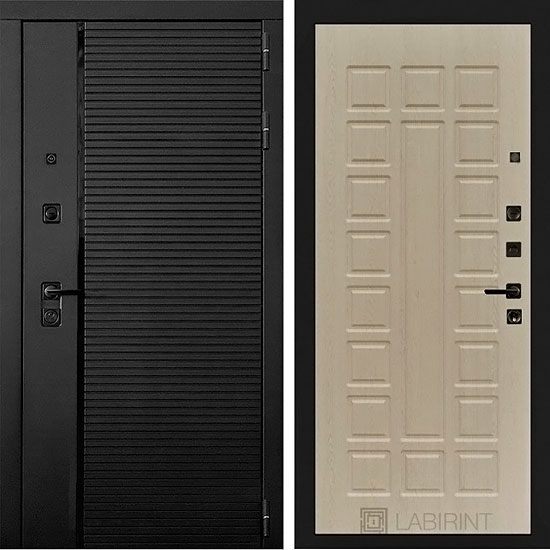 Входная дверь Лабиринт Piano 04 Беленый дуб