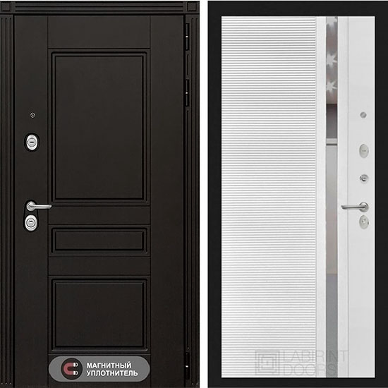 Входная дверь Лабиринт Мегаполис 31 (Белый софт)