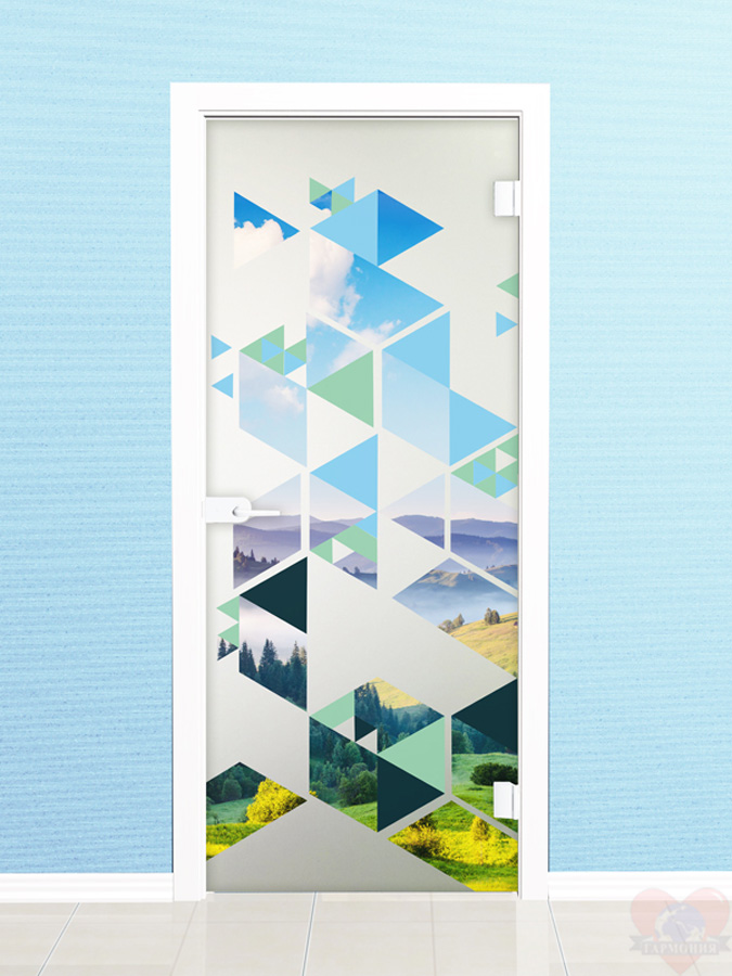 Стеклянная межкомнатная дверь Италия - Стекло матовое