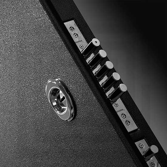 Входная дверь Лабиринт Silver Панорама с зеркалом (Белый софт)