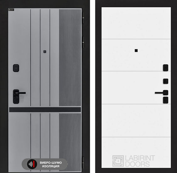 Входная дверь Лабиринт SKYLAB 13 Белый софт