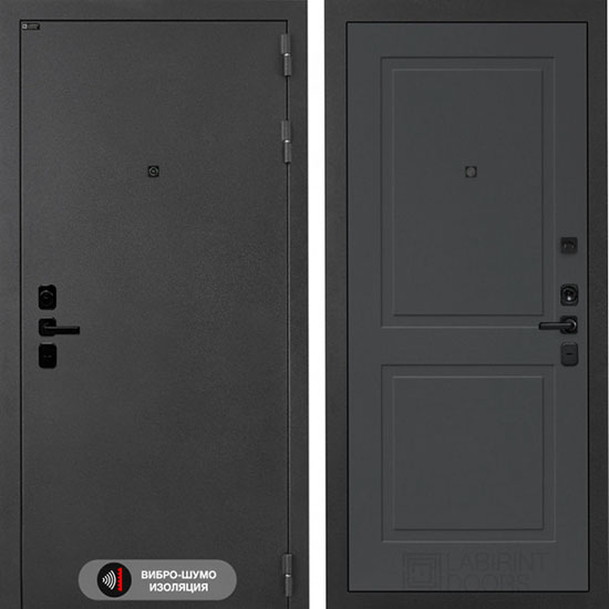 Входная дверь Лабиринт ACUSTICLAB 11 Графит софт
