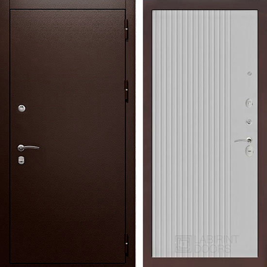 Входная дверь Лабиринт Classic 29 Хомс (Белый софт рельеф)