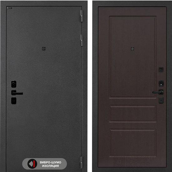 Входная дверь Лабиринт ACUSTICLAB 03 Орех премиум