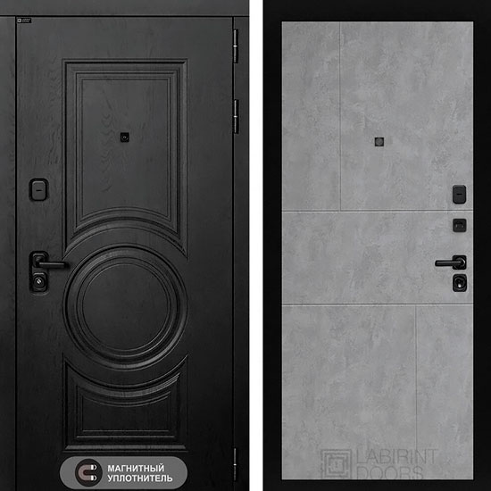 Входная дверь Лабиринт Grand 21 Бетон светлый