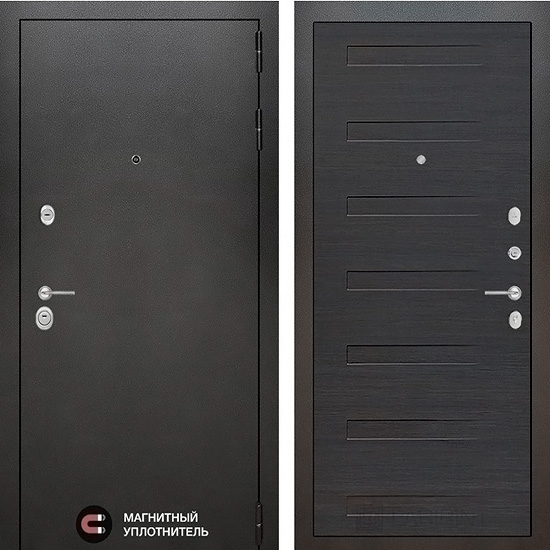 Входная дверь Лабиринт Silver 14 ЭкоВенге