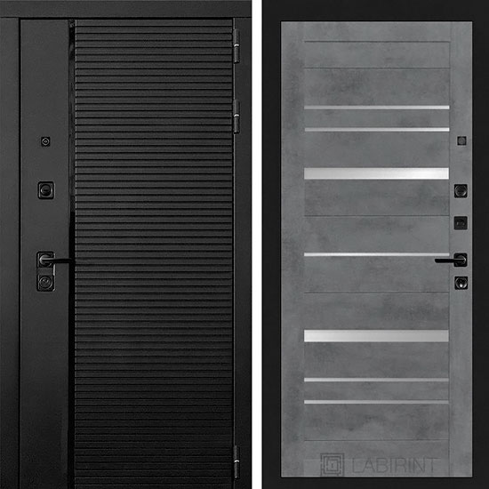 Входная дверь Лабиринт Piano 20 Бетон темный