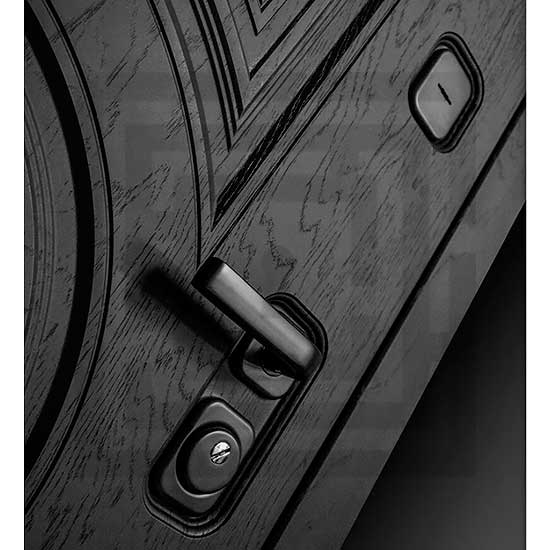 Входная дверь Лабиринт Grand 32 с зеркалом (Белый софт рельеф)