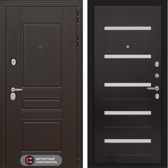 Входная дверь Лабиринт Мегаполис 01 Венге