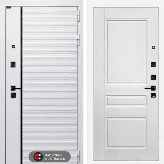 Входная дверь Лабиринт Royal 03 Белый софт