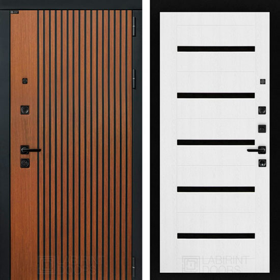 Входная дверь Лабиринт Storm 01 Белое дерево