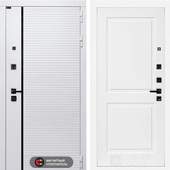 Входная дверь Лабиринт Royal 11 Белый софт