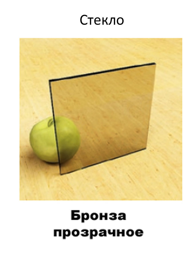 Стеклянная дверь Лайт прозрачное бронза