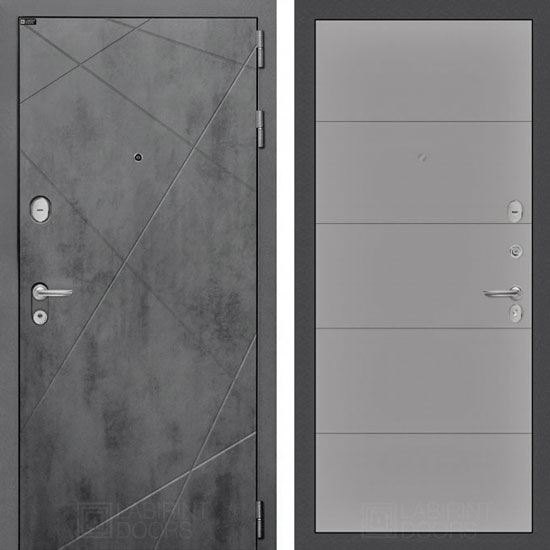 Входная дверь Лабиринт Loft 13 Грей софт