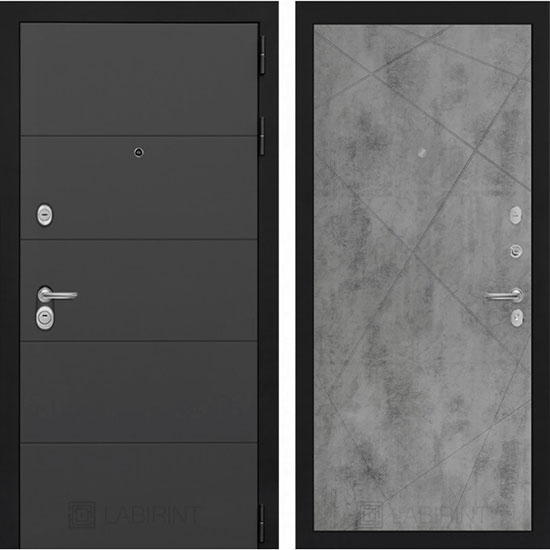 Входная дверь Лабиринт Арт 24 Бетон