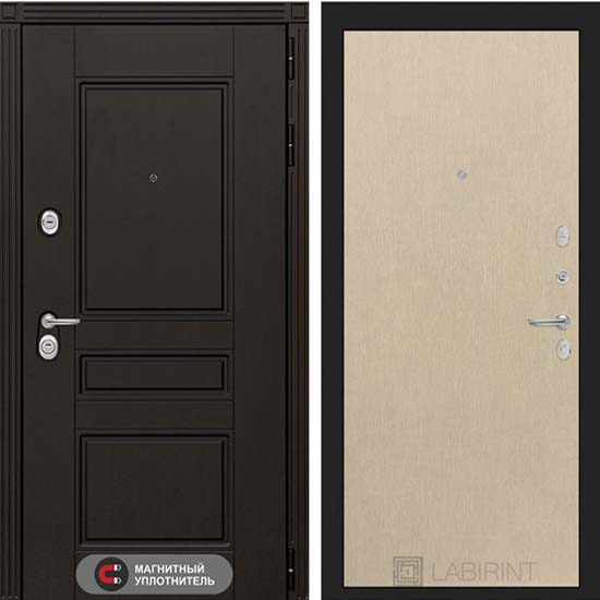 Входная дверь Лабиринт Мегаполис 05 Беленый дуб