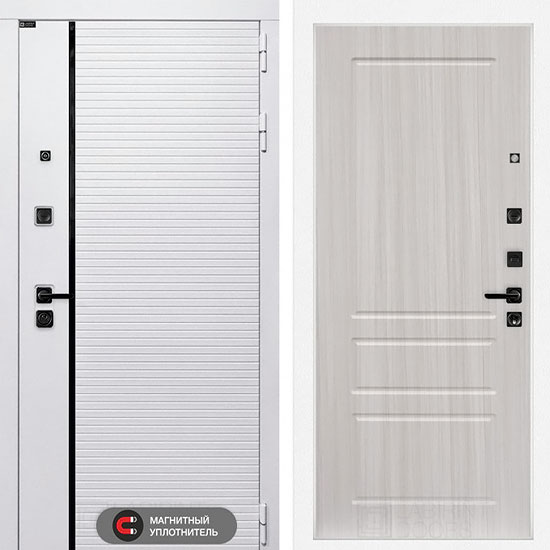 Входная дверь Лабиринт Royal 03 Сандал белый