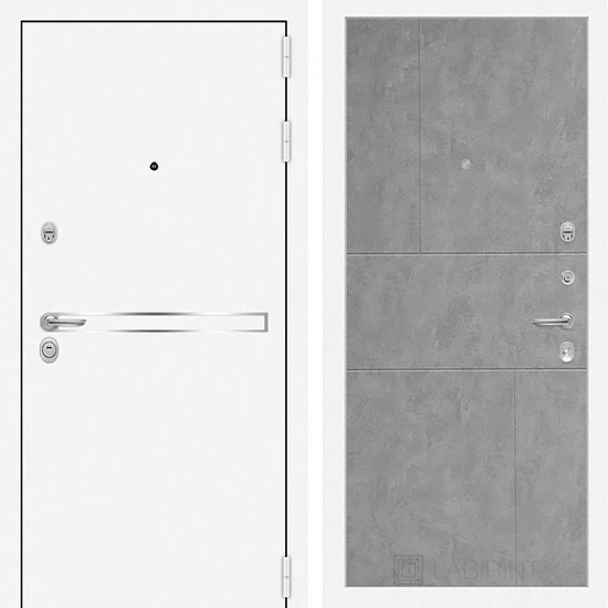 Входная дверь Лабиринт Лайн 21 Бетон светлый