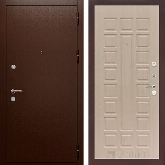 Входная дверь Лабиринт Classic 04 Беленый дуб