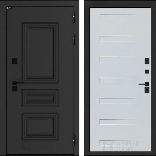 Входная дверь Лабиринт Аляска Лайт 14 с терморазрывом Дуб кантри белый