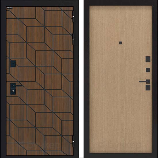 Входная дверь Бункер BN-03 ДВП Венге светлый