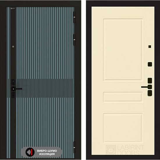 Входная дверь Лабиринт ISSIDA 03 Крем софт