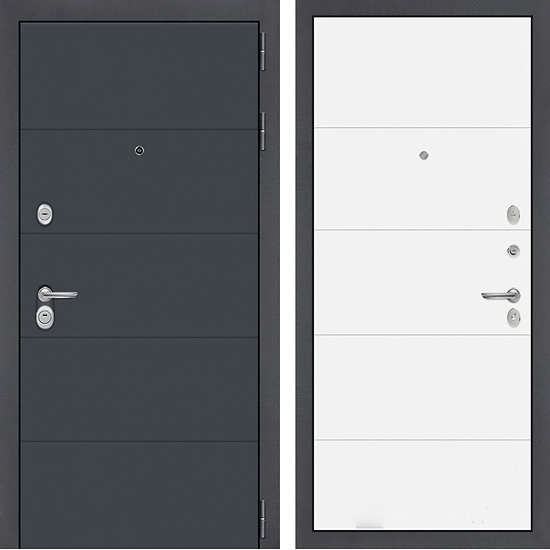 Входная дверь Лабиринт Арт 13 Белый софт