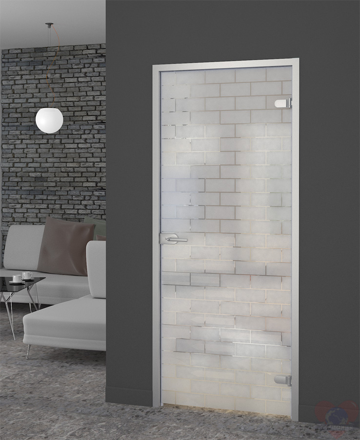 Стеклянная межкомнатная дверь Лофт