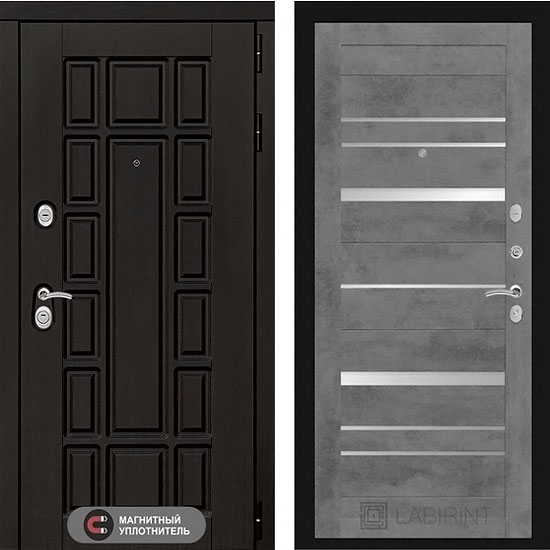 Входная дверь Лабиринт New York 20 Бетон темный