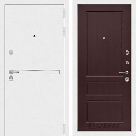 Входная дверь Лабиринт Лайн 03 Орех премиум