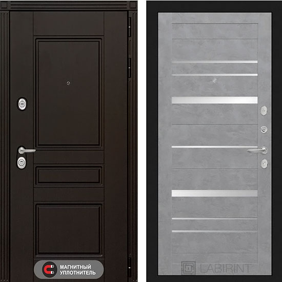 Входная дверь Лабиринт Мегаполис 20 Бетон светлый