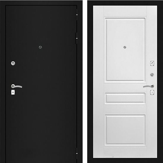 Входная дверь Лабиринт Classic Шагрень 03 Белый софт