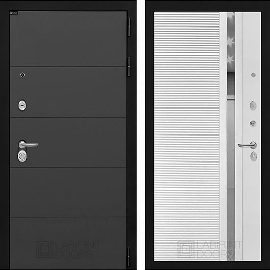 Входная дверь Лабиринт Арт 31 Белый Софт