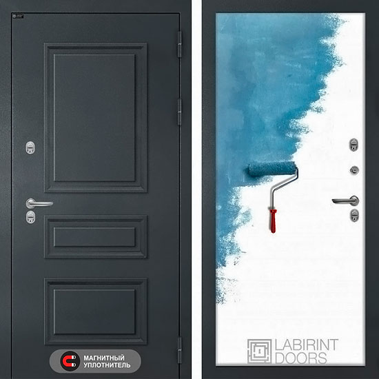 Входная дверь Лабиринт Атлантик с терморазрывом (Под покраску)