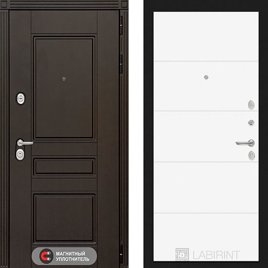 Входная дверь Лабиринт Мегаполис 13 Белый софт