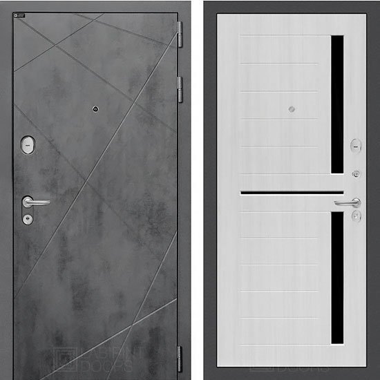 Входная дверь Лабиринт Loft 02 Сандал белый