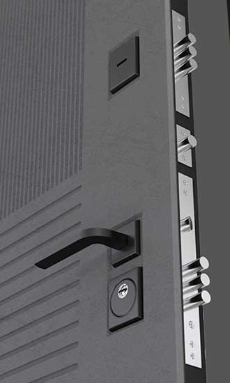 Входная дверь Бункер BN-05 ФЛ-291 Бетон серый