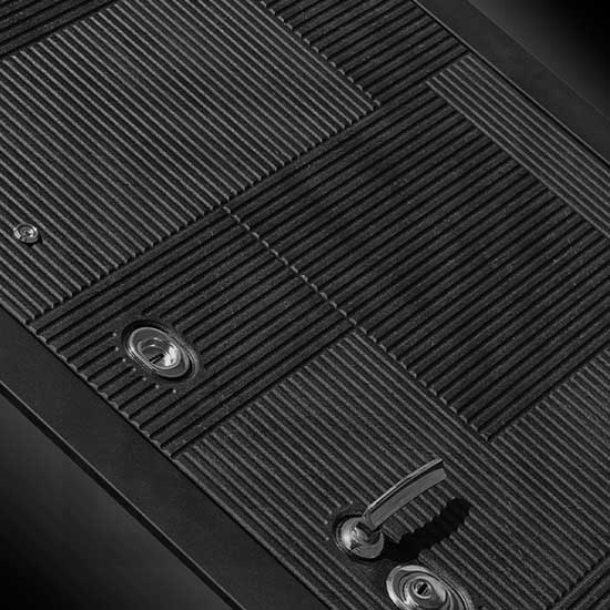 Входная дверь Лабиринт PAZL Панорама с зеркалом Белый софт