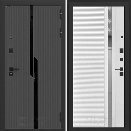 Входная дверь Лабиринт Carbon 31 (Белый софт)