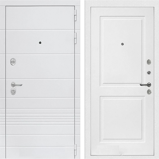 Входная дверь Лабиринт Трендо 11 Белый софт