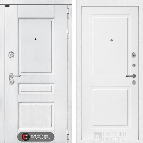Входная дверь Лабиринт Versal 11 Белый софт
