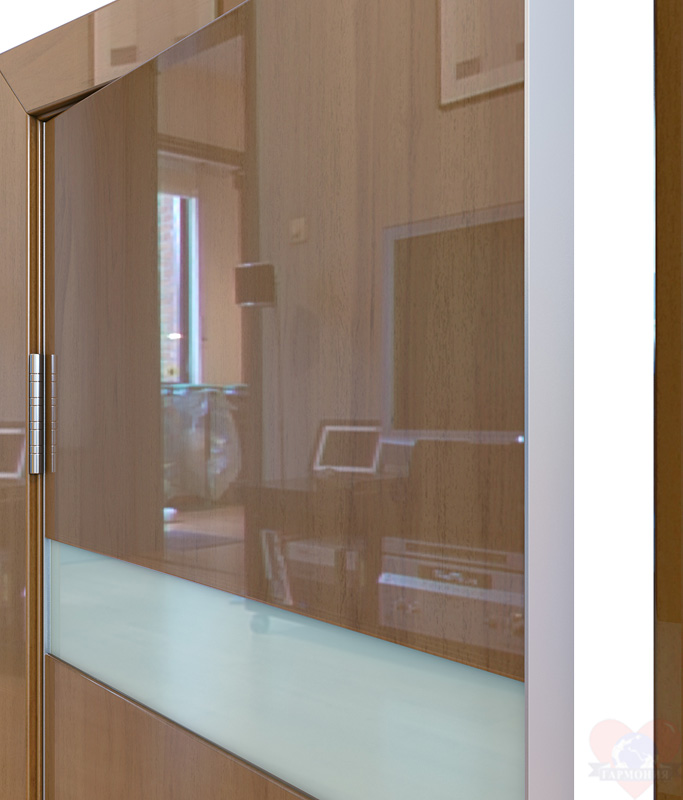 Дверь межкомнатная пвх ДО-502 Анегри темный глянец