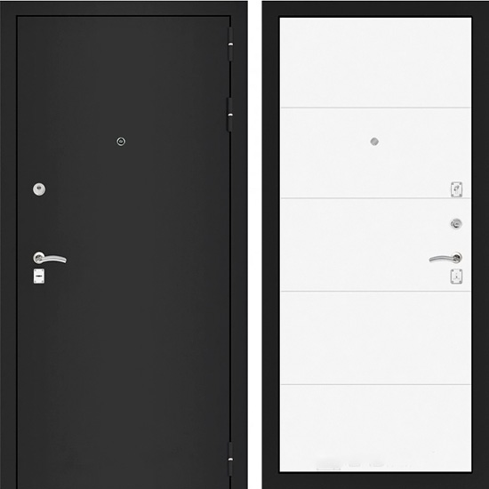 Входная дверь Лабиринт Classic Шагрень 13 Белый софт