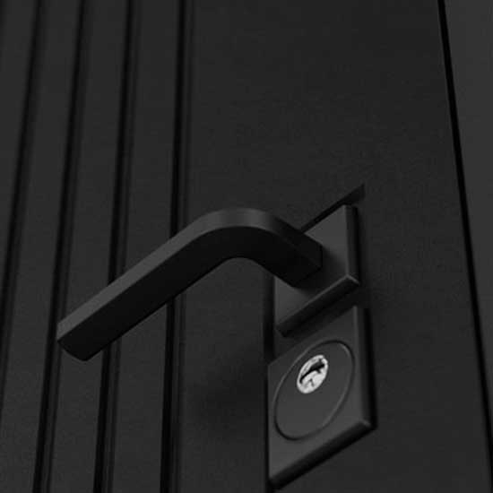 Входная дверь Бункер BN-06 ФЛЗ-1 с Зеркалом Белый софт