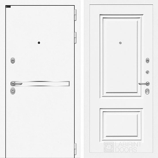 Входная дверь Лабиринт Лайн 26 Эмаль RAL-9003